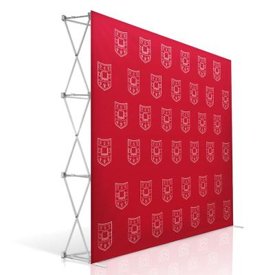 China Portable Hot Selling Paint Booth Flex Fabric Backdrop Stand Exhibition Pop up Standing Banner for sale