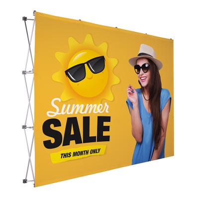 China Portable Factory Roll Up Display Aluminium Banners With Logo And Stand Party Pop Up Backdrop for sale