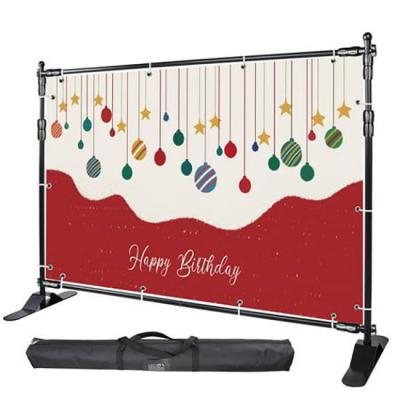 China Portable Premium Telescopic Stands Aluminium Pop Up Walls Tradeshow Step and Repeat Banner Stand Media Wall for sale