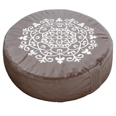 China PORTABLE High Quality Portable Pink Buckwheat Velvet Chair Cushion Organic Meditation for sale