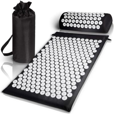 China Modern Body Message Organic Cotton Foot Bed Set Yoga Acupressure Mat Long Shakti Mat Akupressurmatte Acupressure Mat And Pillow Set for sale