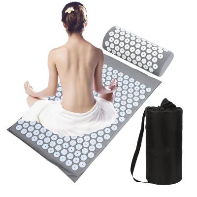 China Black Yoga Mat Shakti Mat Acupuncture Exercise 100% Cotton Yoga Cloth Yoga Pilate Natural Yoga Set Large Exercise Set for sale