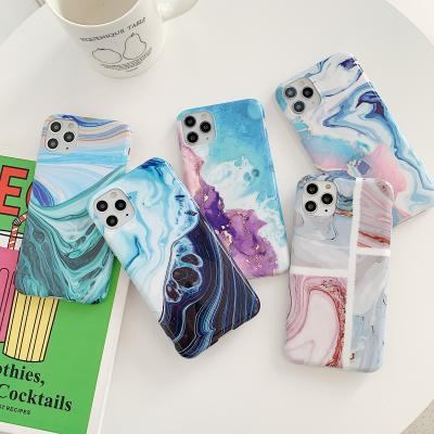 China High Quality Phone Case Marble Anti-fall IMD Gold TPU Back Case For iPhone 12 pro max 11 XR XS 6 7 8S plus S21 S20 S9 A42 A72 A12 Fundas for sale