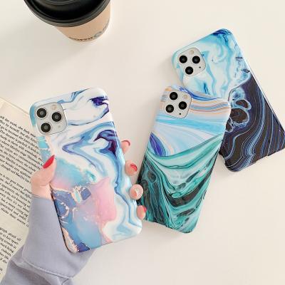 China Luxury IPhone 11 Pro 12 XR Max Xs Max Cell Phone Cover Promotion Gold Marble IMD Cover Mobile Phone Shell For iPhone 8 7plus 6s Case for sale