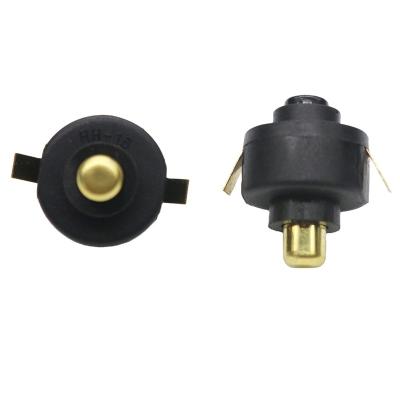 China Cylinder Customized Self-Latching Push Button Switch Shape With Illuminated Light HH-15B On Off Switch for sale