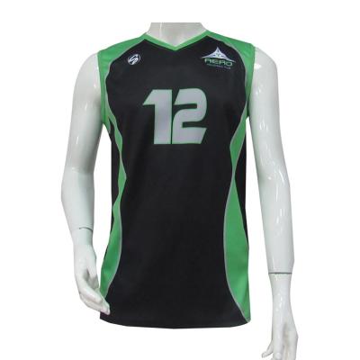 China Custom Name and Number Men Volleyball Uniform OEM Beach Volleyball Sleeveless Tank Top High Quality Breathable Comfortable Volleyball Uniform for sale