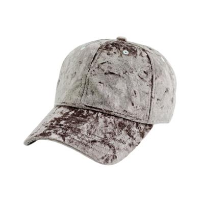 China OEM Fashion Plain JOINT Baseball Cap 6 Panel Velvet Women Fashion Baseball Cap Wholesale Custom Baseball Caps for sale