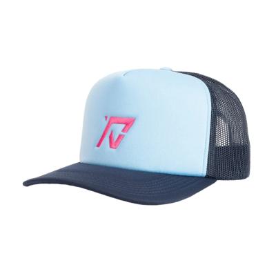 China Wholesale Custom Mesh Cap Curved Brim Plastic Buckle Foam Trucker Fashion Design 5 Panel COMMON Trucker Hats Trucker Hat for sale