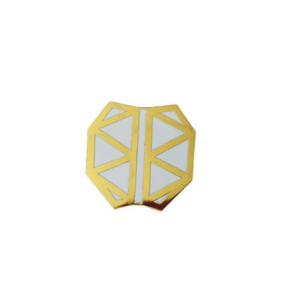 China Europe Enamel Pin Shield Shape Metal College Community Souvenir Pin Custom Enamel Logo Badge Lapel Badge for sale