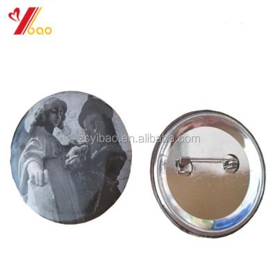 China Cheap LED price flashing gifts/custom smile plastic tinplate badges/pin with designer logo for sale