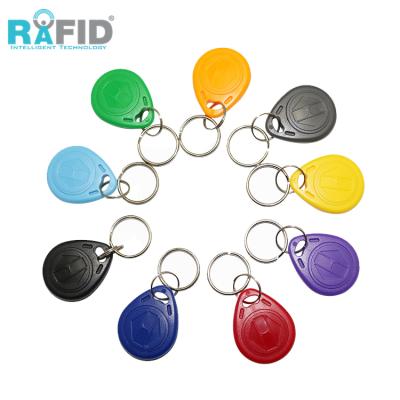 China Waterproof / Waterproof RAFID 125KHz SI EM4305 T5577 / 13.56MHz HF F08 RFID Keyfob Tag Rewritable For Access Control for sale