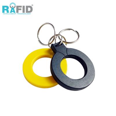 China Waterproof / Waterproof RAFID Color Custom Logo 125khz 13.56 MHz Mute Key Chain Rfid Keyfob Tag For Access Control for sale