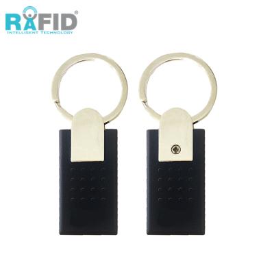 China Waterproof / Waterproof RAFID 125KHz SI EM4305 T5577 / 13.56MHz HF F08 RFID Keyfob Tag Rewritable With Key Chain for sale