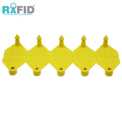 China Identification For Animals RAFID Multi Color TPU Cattle RFID Ear Tags Yellow Custom Animal Ear Tag Tag Set Blue Ear Tags For Cattle for sale