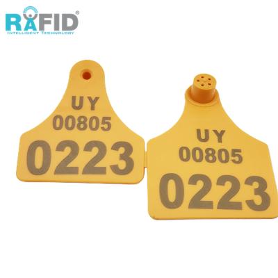 China ID for Copper Head Earrings Sheep RFID UHF/EM4305 Animals RAFID Farm Animal Livestock Supplies Laser Ear Tag for sale