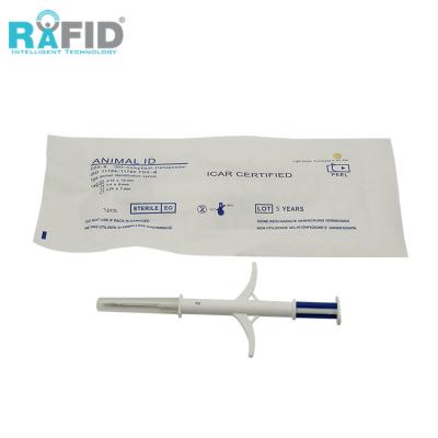 China Bioglass With Coating RAFID RFID 134.2khz FDX-B Icar Certificate Parylene Chip Icar Animal ID Chip Dog RFID Tag for sale