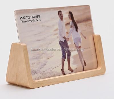 China Fashionable Cheap Small Picture Photo Frames Colorful Wooden Picture Frames Wooden Photo Frame Factory for sale