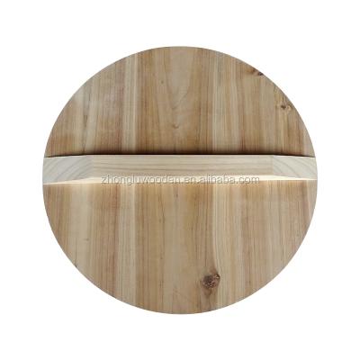 China 2017 Hot Sales Customized Wooden Pan Cover Wooden Pan Lid WOODEN With FEC Wood for sale