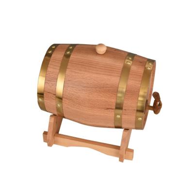 China High Quality Sustainable 3L 5L Handcrafted Using American Oak Whiskey Beer Wine Aging Wooden Barrel For Kitchen Bar Hotel for sale