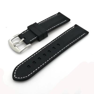 China Watch Band Part TPU Silicone Rubber Watch Strap Bands Waterproof 20mm 22mm 24mm 26mm Wrist Watch Straps for sale