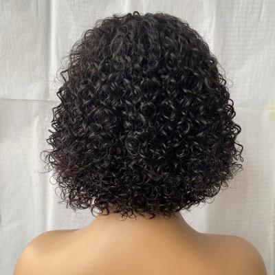 China Jerry Curl Fashion Peruvian Hair 4*4 Bob Wigs 8 Inch Short Straight Human Hair Bob Peruvian Wigs for sale