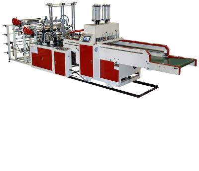 China Factory QN-BXD-FQ-4L Automatic Four Line Polythene T-shirt HDPE T-shirt Plastic Bag Making Machine for sale