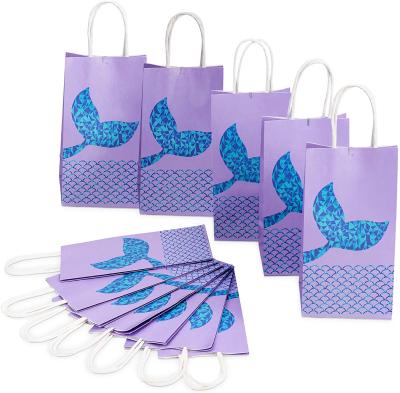 China Pe Mermaid Party Favor Bag 12 Pieces, Suitable for Mermaid Themed Birthday Party Favors | The little mermaid under the sea tail for sale