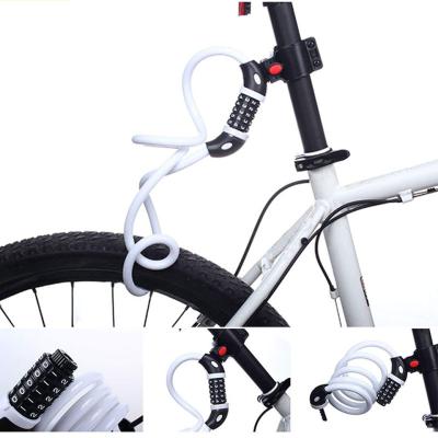 China Universal Electric Bike Bicycle Lock 5 Digit Code Combination Bicycle MTB Equipment Anti-theft Lock With Mount Bracket for sale