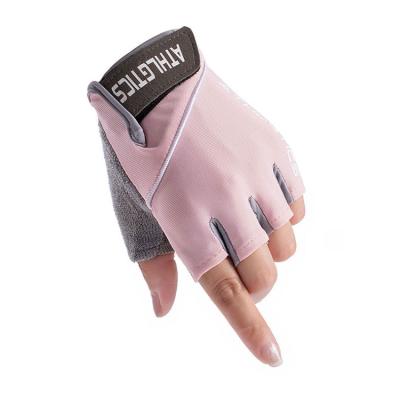 China Comfortable Fitness Weightlifting Outdoor Sports Half Finger Gloves Gym Cycling Anti Slip Gloves Women Riding Men for sale