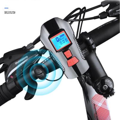 China Fashion Mountain Bike Accessories Outdoor Cycling Front Light With Horn Multifunctional Waterproof USB Rechargeable Bicycle for sale