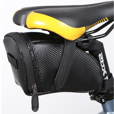 China Waterproof Custom Durable Bike Strap-on Saddle Bag Outdoor Bicycle Saddle Pack Tool Case Bicycle Tail Recycling Bag for sale