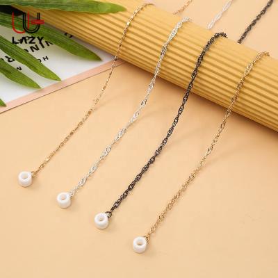 China Anti-drop; Anti-fall Stainless Steel Earpod Rope Earwear Accessories Lanyard Earpod Chain Rose Gold Earphone Rope for sale