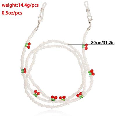 China Fashion& Sunglasses Casual Accessories Glass Eyewear Chain Beaded Neck Ties Masking Chains For Women&girls for sale