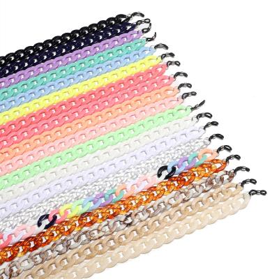 China Anti-drop Fashion Women Handbag Mask Chains Multicolor Acrylic Glass Optional Chain With Individual Package for sale