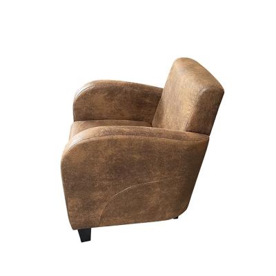 China (Other) American Style Suede Leather Upholstery Adjustable Armchair For Living Room for sale