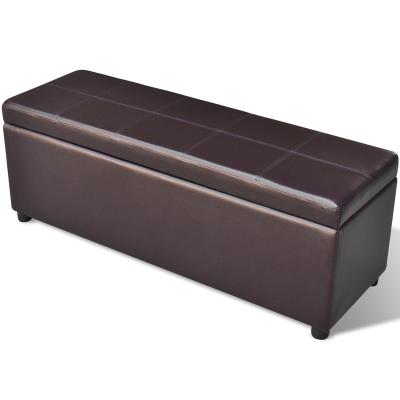 China (Other) Wholesale Modern Ottoman Adjustable Leatherette Upholstered Storage Box for sale