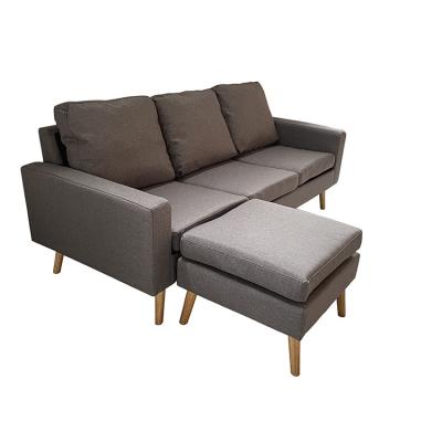 China Hot Sale European Style Adjustable High Quality Modern Fabric Adjustable Sofa 3 Seater (Other) Corner Sectional With Pillows for sale