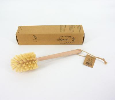 China Customized Natural Bamboo Wooden Bottle Brush Viable With Tampico Brush Kitchen Brush for sale