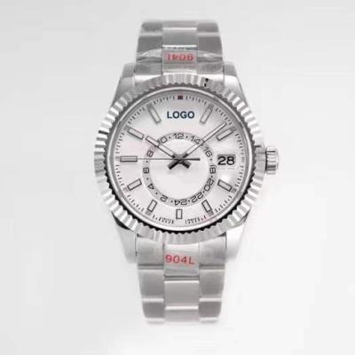 China Date Mode Sport 42mm Auto Mechanical Rolls Watch Average 24 Hours Work With Rotating Bezel for sale