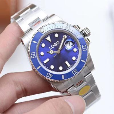 China Fashion Design Automatic Blue Dial Automatic Date Clock For Men for sale