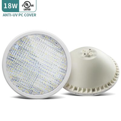 China Theme Park Pool PAR56 18W Material ABS LED Pool Light IP68 Bulb Lamp For Pond Fountain for sale