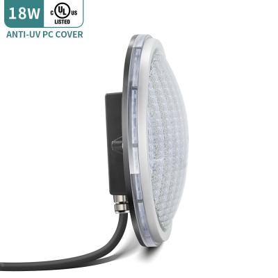 China Waterproof Swimming Pool AC12V 18W 6500K IP68 Led Swimming Pool Lamp Par56 White Ignition Led Inground Swimming Pool Light for sale