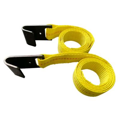 China Polyester Flat Hook Replace Long Winch Straps 10000 Pounds Tie Down Heavy Duty 2 Inch Ratchet Tie Down Straps for sale