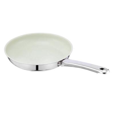 China Wholesale High Quality Modern Kitchen Home Custom Cooking Pot Cookware Stainless Steel Nonstick Frying Pan for sale