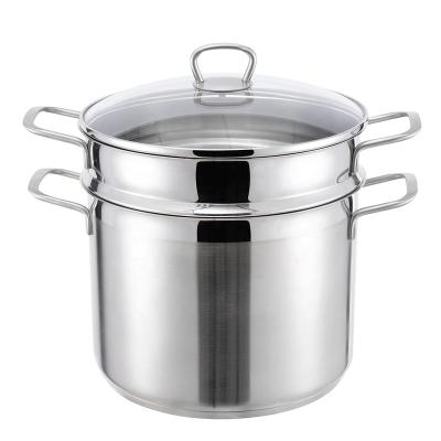 China Viable Wholesale Customized Stainless Steel Macaroni Pot Large Soup Pot Stock Pot for sale