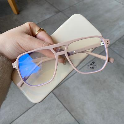 China Travel Fshion Street New Arrival Fashion Optical Glass Frames Men's Retro Square Anti-blue Light Glasses Training for sale