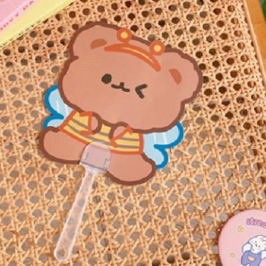 China Creative Small Fan Student Cartoon PP Fan Cute Portable Plastic Hand Fan for sale