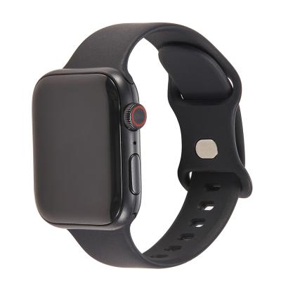 China For Apple Watch 1/2/3/4/5 Generation Smart Watch Strap Quick Release Silicon Watch Band Silicone Strap For Apple for sale