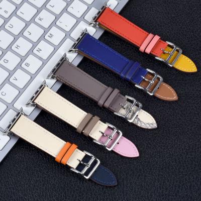 China Luxury Breathable PU Microfiber Leather Smart Watch Bands Wrist Strap Bands For Apple Watch band7 6 5 4 3 2 1 for sale