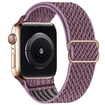 China Water Resistant Durable Elastic Adjustable Stretch Armor Nylon Band For Iwatch 3 Se 6 4 5 6 Se Series Strap 44mm 40mm 42mm 38mm Iwatch 5 4 3 for sale